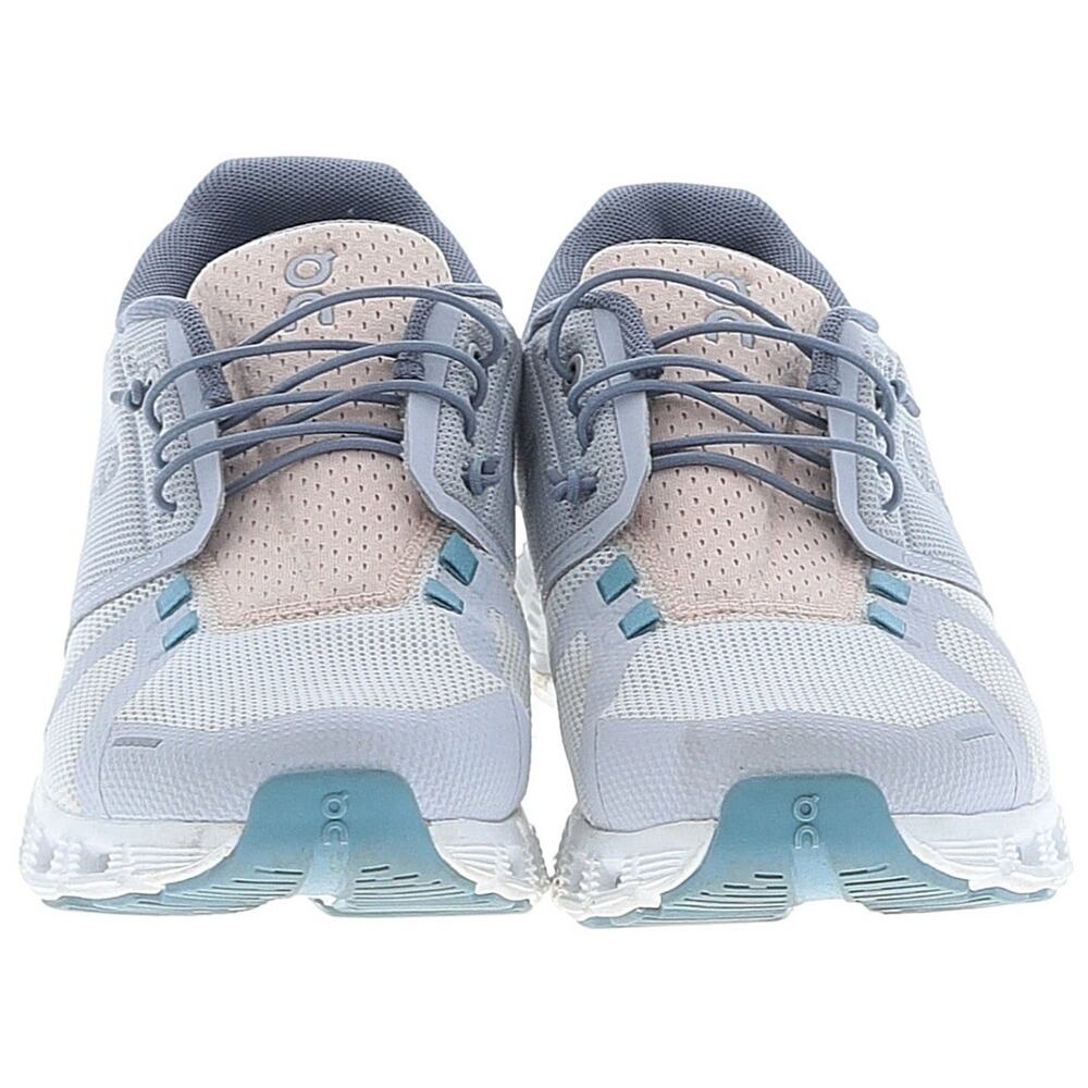 On Cloud Running Shoes Womens Size 8.5 White Gray Blue Athletic Walking Sneakers - Picture 5 of 5